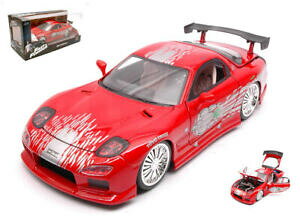 yzzr[@͌^ԁ@ԁ@[VOJ[ }c_bhffast amp; furious 8 doms mazda rx7 red 124 model jada toys