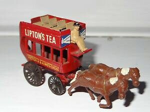 �y���������z�z�r�[�@�͌^�ԁ@�ԁ@���[�V���O�J�[ �}�b�`�e�B�[�o�Xw lesney matchbox yesteryear lipton tea horse drawn bus 12