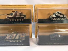 【送料無料】ホビー　模型車　車　レーシングカー バトルタンクコレクション×ロットdeagostini combat tanks collection x 4 lot 1