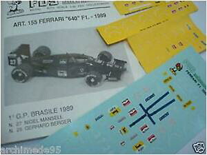 yzzr[@͌^ԁ@ԁ@[VOJ[ tF[fJ[ferrari f189 640 winner gp brasile 1989 decals 143