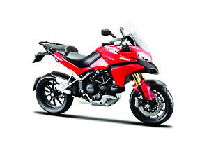 �y���������z�z�r�[�@�͌^�ԁ@�ԁ@���[�V���O�J�[ �h�D�J�e�B���b�h�X�P�[��ducati multistrada 1200 s rouge echelle 112 de maisto