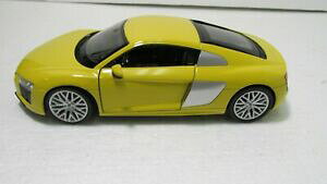 yzzr[@͌^ԁ@ԁ@[VOJ[ AEfBX|[cJ[~j`AXP[welly audi r8 v10 jaune sports voiture 124 a lechelle miniature dc2647