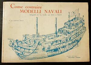 yzzr[@͌^ԁ@ԁ@[VOJ[ iWFmocome costruire modelli navali 54 tavole renato crispo briano genova 1963 raro