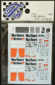 yzzr[@͌^ԁ@ԁ@[VOJ[ fJ[}N[^oRdecals fartefice fm0094 143 mclaren mp48 tobacco conversion 2 cars