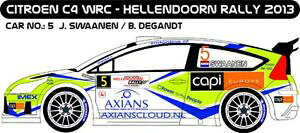 �y���������z�z�r�[�@�͌^�ԁ@�ԁ@���[�V���O�J�[ �f�J�[���V�g���G���������[decals 143 citroen c4 wrc 5 swaanen rallye hellendoorn 2013 d43248