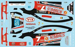 �y���������z�z�r�[�@�͌^�ԁ@�ԁ@���[�V���O�J�[ �f�J�[���V�g���G���������[decals 143 citroen c4 wrc 7 steveny rallye de wallonie 2012 d43372