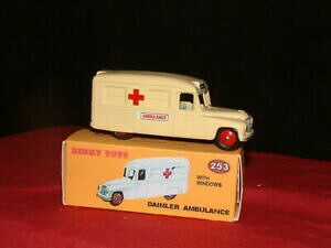 yzzr[@͌^ԁ@ԁ@[VOJ[ {bNXdinky toys 253 daimler ambulance restaure avec repro box