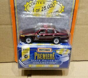yzzr[@͌^ԁ@ԁ@[VOJ[ }b`v~AtH[hrNgA~l\^pg[matchbox premiere, ford crown victoria minnesota state patrol, comme neufboxed