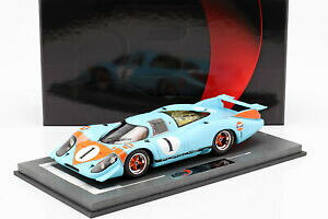 �y���������z�z�r�[�@�͌^�ԁ@�ԁ@���[�V���O�J�[ �|���V�F���v���[���e�[�V����porsche 917 lh 1 gulf presentation car 1969 118 bbr