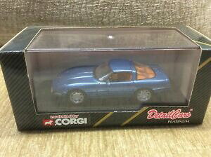 yzzr[@͌^ԁ@ԁ@[VOJ[ V{[RxbgR[M[fchevrolet corvette c4 zr1 coupe bleu 143 corgi detail cars modele * tres bon etat boxed *