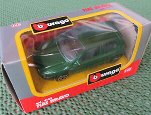 yzzr[@͌^ԁ@ԁ@[VOJ[ tBAbgu{[C^A{bNXburago cod 4145 fiat bravo, vert 143 emballage dorigine box made in italy