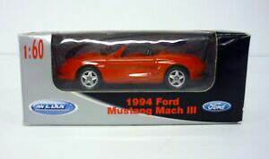 【送料無料】ホビー 模型車 車 レーシングカー フォードムスタングマッハwelly 1994 ford mustang mach 3 160 collection moule voiture misb