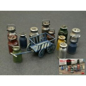 【送料無料】ホビー　模型車　車　レーシングカー ミルクスモールカートキットモデルコンminiart min35580 milk cans wsmall cart kit 135 modellino model compatibile con