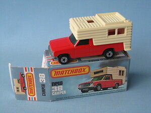 �y���������z�z�r�[�@�͌^�ԁ@�ԁ@���[�V���O�J�[ �}�b�`�t�H�[�h�s�N�`���{�b�N�X�L�����vlesney matchbox ford camper rv with picture box