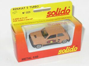 【送料無料】ホビー 模型車 車 レーシングカー ルノーターボブラウン143 solido 1980s renault 5 turbo marron baoum