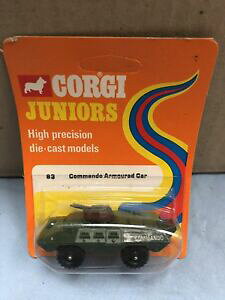 yzzr[@͌^ԁ@ԁ@[VOJ[ R[M[1fre[WJ[corgi juniors commando armoured car model vintage car mosc