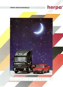 yzzr[@͌^ԁ@ԁ@[VOJ[ mxeBfptbgherpa nouveautes 1991 491 prospectus modele voitures voiture miniature prospectus brochure