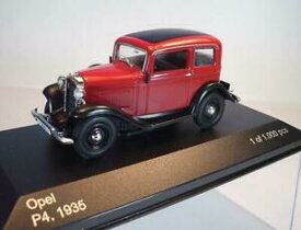 【送料無料】ホビー　模型車　車　レーシングカー ボックスボックスオペルリムジンwhite box 143 opel p4 limousine rougenoir neuf dans sa boite 3867