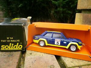 yzzr[@͌^ԁ@ԁ@[VOJ[ tBAbg{bNXAog[solido fiat 131 abarth rallye n 54 comme neuf en boite noire