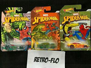 yzzr[@͌^ԁ@ԁ@[VOJ[ bgzbgzC[XpC_[}}[xRN^lot 3 voitures hot wheels marvel spiderman collector neuf