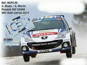 yzzr[@͌^ԁ@ԁ@[VOJ[ fJ[vW[u[[Gp[decals 143 peugeot 207 s2000 1 breen rallye erc liepaja 2014 ncm130