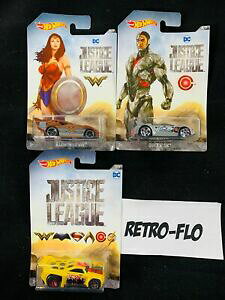 yzzr[@͌^ԁ@ԁ@[VOJ[ bgzbgzC[[OR~bNRN^lot 3 voitures hot wheels justice league dc comics collector neuf