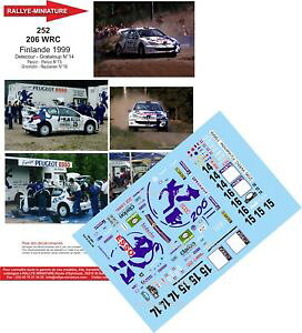 yzzr[@͌^ԁ@ԁ@[VOJ[ fJ[vW[t\fN[[tBhdecals 132 ref 0252 peugeot 206 wrc delecour rallye 1000 lacs finlande 1999