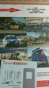 yzzr[@͌^ԁ@ԁ@[VOJ[ fJ[tBAbgvgeJ[[decals 132 ref 987 fiat punto s1600 caldani rallye monte carlo 2005 rally wrc