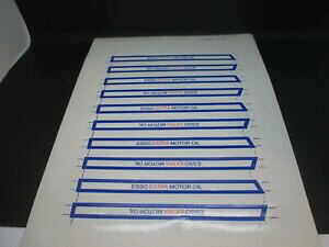 【送料無料】ホビー 模型車 車 レーシングカー エッソオイルエンジンステッカーwiking complet arc avec esso extra moteur huile autocollants gk15