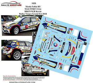yzzr[@͌^ԁ@ԁ@[VOJ[ fJ[VR_t@rA[Oh[decals 132 ref 1639 skoda fabia r5 mauffrey rallye vosges grand est 2018 rally