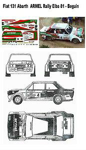 yzzr[@͌^ԁ@ԁ@[VOJ[ fJ[tBAbgAog[Godecal fiat 131abarth armel beguin rally elba 1981