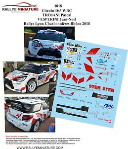 yzzr[@͌^ԁ@ԁ@[VOJ[ fJ[VgG[decals 132 ref 1615 citroen ds3 wrc trojani rallye lyon charbonnieres 2018