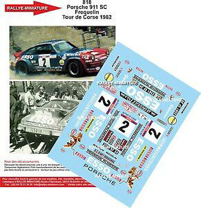 yzzr[@͌^ԁ@ԁ@[VOJ[ fJ[|VFc[hRX[[decals 132 ref 818 porsche 911 frequelin tour de corse 1982 rallye rally wrc