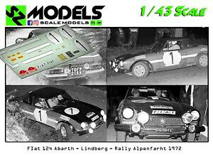 yzzr[@͌^ԁ@ԁ@[VOJ[ [fJ[tBAbgAogho[O[143 rally decal fiat 124 abarth lindberg rally alpenfarht 1972