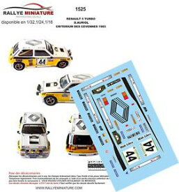 【送料無料】ホビー　模型車　車　レーシングカー デカールルノーターボdecals 132 ref 1525 renault 5 turbo dider auriol criterium des cevennes 1983