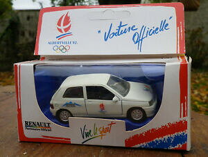 �y���������z�z�r�[�@�͌^�ԁ@�ԁ@���[�V���O�J�[ �v�����[�V�����t�����X���m�[�N���I�A���x�[�����B���{�b�N�Xsolido france promotionnel renault clio jo albertville 92 etat neuf boite