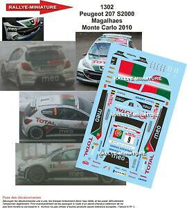 yzzr[@͌^ԁ@ԁ@[VOJ[ fJ[vW[eJ[[decals 132 ref 1302 peugeot 207 s2000 rallye monte carlo 2010 irc rally