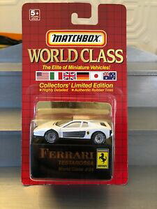 yzzr[@͌^ԁ@ԁ@[VOJ[ }b`[hNXtF[matchbox 1990 world class 24 ferrari testarossa sealed