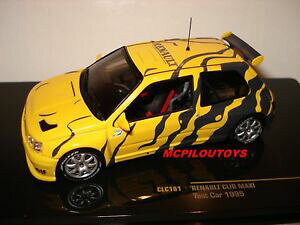 yzzr[@͌^ԁ@ԁ@[VOJ[ lbg[NNVbNm[O[NI}LVeXgixo clc181 renault clio maxi test car jaune et gris 1995 au 143