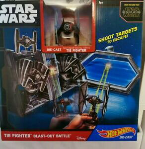 �y���������z�z�r�[�@�͌^�ԁ@�ԁ@���[�V���O�J�[ �z�b�g�z�C�[���X�^�[�E�H�[�Y�^�C�t�@�C�^�[�A�E�g�o�g��hot wheels star wars tie fighter blastout battle playsetcmt37