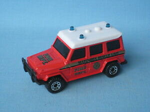 【送料無料】ホビー 模型車 車 レーシングカー マッチメルセデスベンツワゴンモデルレスキューmatchbox mercedesbenz 280ge g wagen fire dept jouet voiture modele ub 70 mm rescue