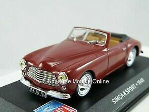 yzzr[@͌^ԁ@ԁ@[VOJ[ X|[cN}{h[XP[NVbNX|[cf{bNXsimca 8 sport 1949 modele de voiture bordeaux echelle 143rd classic sport comme neuf boxed