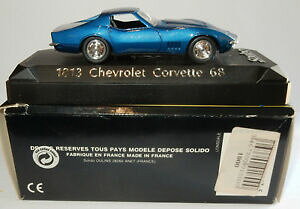 【送料無料】ホビー 模型車 車 レーシングカー フランスボックスシボレーコルベットmade in france solido chevrolet corvette 68 ref 1813 in box