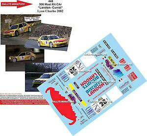 yzzr[@͌^ԁ@ԁ@[VOJ[ fJ[vW[}LVh[[decals 124 ref 446 peugeot 306 maxi landon rallye lyon charbonnieres 2002 rally
