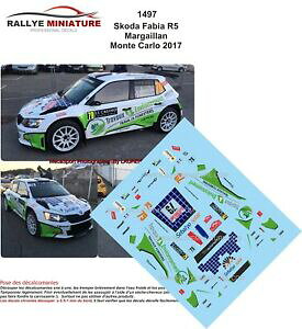 yzzr[@͌^ԁ@ԁ@[VOJ[ fJ[VR_t@rAeJ[[decals 124 ref 1497 skoda fabia r5 margaillan rallye monte carlo 2017 rally wrc