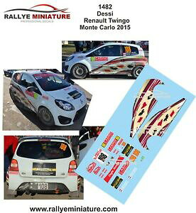 yzzr[@͌^ԁ@ԁ@[VOJ[ fJ[m[gDCSeJ[[decals 124 ref 1482 renault twingo dessi rallye monte carlo 2015 wrc rally