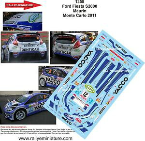 yzzr[@͌^ԁ@ԁ@[VOJ[ fJ[tBGX^eJ[[decals 124 ref 1358 fiesta s2000 maurin rallye monte carlo 2011 irc rally