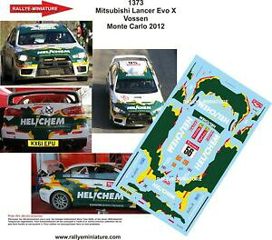�y���������z�z�r�[�@�͌^�ԁ@�ԁ@���[�V���O�J�[ �f�J�[�������T�[�����e�J���������[�����[decals 124 ref 1373 mitsubishi lancer vossen rallye monte carlo 2012 wrc rally