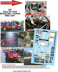 yzzr[@͌^ԁ@ԁ@[VOJ[ fJ[VgGeJ[[decals 124 ref 0387 citroen saxo s1600 bugalski rallye monte carlo 2001 rally
