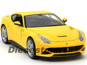 【送料無料】ホビー 模型車 車 レーシングカー フェラーリイエローミニチュアカーferrari f12 berlinetta jaune 124 voiture miniature par bburago 26007 neuf 2015